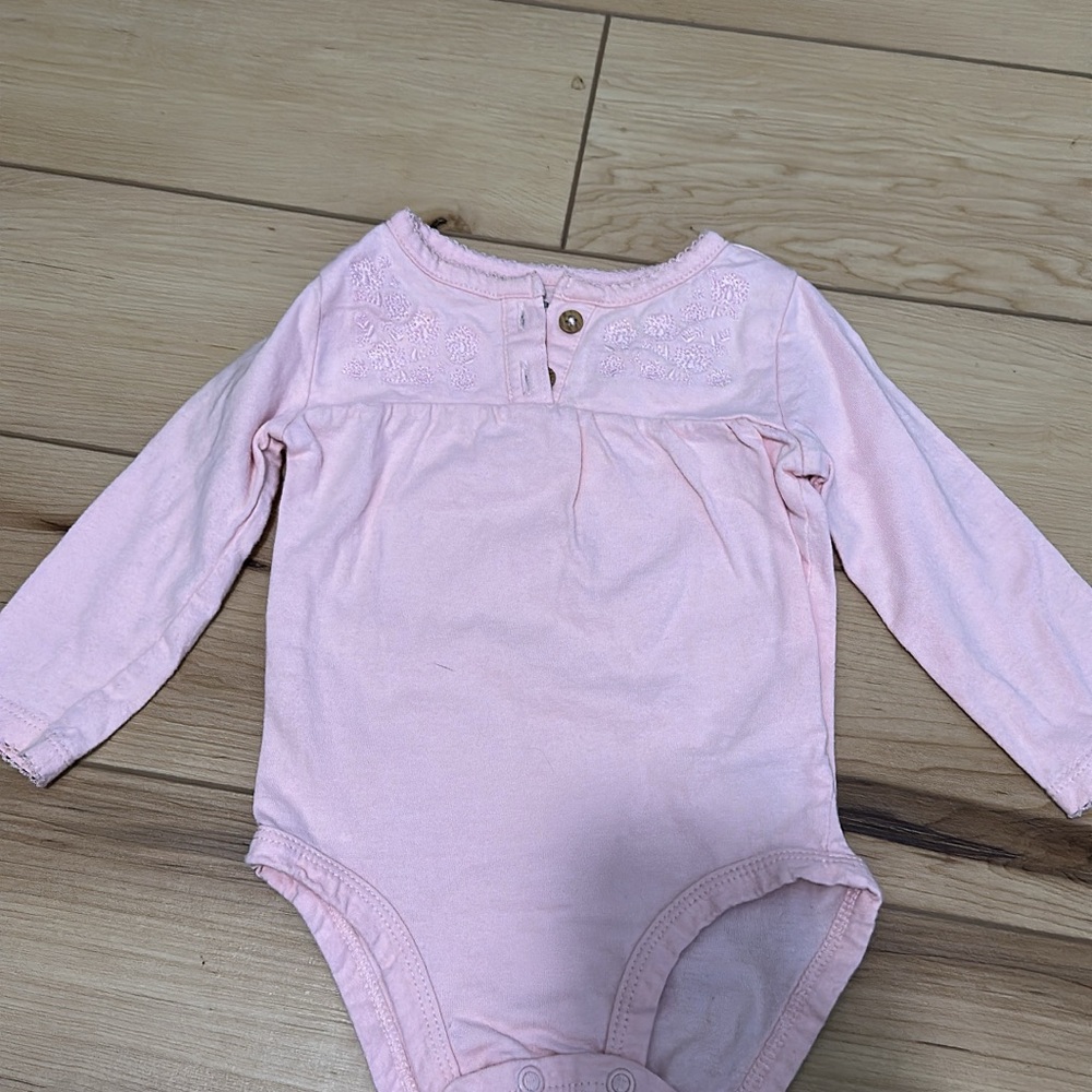 Carter's Pink Long Sleeve Bodysuit for Babies